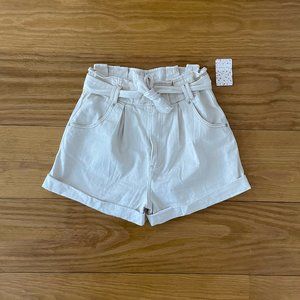 Free People High-Rise Relaxed Shorts with Adjustable Waist Tie